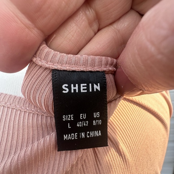 SHEIN women’s mauve stretch top size L - Picture 4 of 8